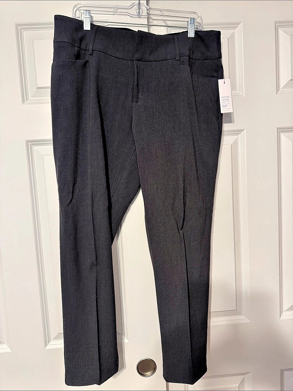 APT. 9 Magic Waist Women's Charcoal Trousers Size 14 NWT